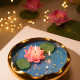 Lotus Pond Urli Candle- Large