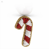 Little Pink Llama Candy Cane-Hair Clip