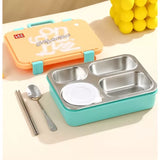 Little Surprise Box,Orange Travel theme Stainless Steel Tiffin/Lunch Box for Kids and Adults