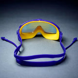 Navy & Yellow Anti-Fog UV Protection Leakproof Swim Goggles for Kids, 7–15 Years