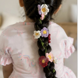Little Pink Llama Crochet Hair Accessory-Big Flower