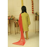 Pankhuri By Priyanka Golden Yellow Dhoti Set