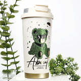 Little Surprise Box,Shiny Green Ted Stainless Steel premium Insulated Detox Infuser Bottle with Tea and Fruit Infuser attachment, 520ml