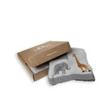 Favori Baby Blanket Jungle Safari Design With 3D Elements, 100% Cotton Knitted