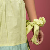 Mamarill Girls Meadow Mist Color Block Dress