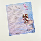 Little Pink Llama Candy Cane-Brooch