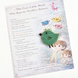 Little Pink Llama Bird-Hair Clip-Green