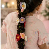 Little Pink Llama Crochet Hair Accessory-Big Flower