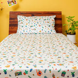 Zookeeper Ribbons And Flowers Sheet And Shams Set