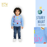 Boys Customised Starry Night Sweater - Sky
