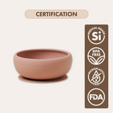 Dodo Baby Silicone Suction Feeding Bowl Pink