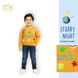 Boys Customised Starry Night Sweater - Mustard
