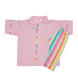 Polkas & Stripes Ice Cream Pink Night Suit