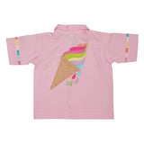Polkas & Stripes Ice Cream Pink Night Suit