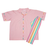 Polkas & Stripes Llama Pink Night Suit