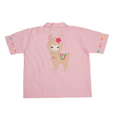 Polkas & Stripes Llama Pink Night Suit