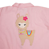 Polkas & Stripes Llama Pink Night Suit