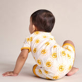 Bubz Bamboo Baby Romper - Soft Breathable Two-Way Zip - Sol
