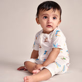 Bubz Bamboo Baby Romper - Soft Breathable Two-Way Zip - Tiny Tweets