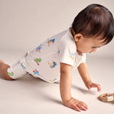 Bubz Bamboo Baby Romper - Soft Breathable Two-Way Zip - Tiny Tweets