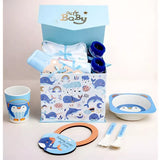 LSB 16 pcs Blue Whale Newborn Hamper/Gift Box for Baby, 0-6 months