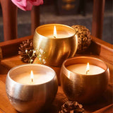 Treasure Lights – Set of 3 Metallic Candles