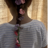 Little Pink Llama Crochet Hair Accessory-Butterfly
