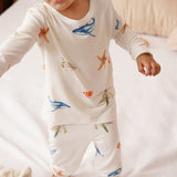 Bubz Bamboo Baby Long Co-rd Set - Soft Breathable Outfit - Under the Sea