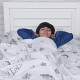 To The Moon And Beyond Glow In Dark Blanket