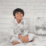 To The Moon Beyond Glow In The Dark Night Suit