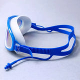 Blue & White Anti-Fog UV Protection Leakproof Swim Goggles for Kids, 7–15 Years