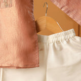 Casa Ninos Peach Noor Kurta Pajama Set