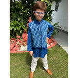 Little Awadh Neel Tara Jacket Set