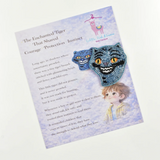 Little Pink Llama Derpy Tiger-Brooch