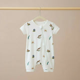 Bubz Bamboo Baby Romper - Soft Breathable Two-Way Zip - Wild Wonders