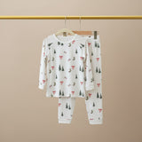 Bubz Bamboo Baby Long Co-rd Set - Soft Breathable Outfit - Woodland Cheers