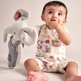 Bubz Bamboo Baby Romper - Soft Breathable Two-Way Zip - Woods