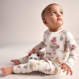 Bubz Bamboo Baby Zipsuit - Two-way zip sleepsuit - Woods