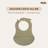 Dodo Baby Silicone Catch-All Bib Green