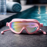 Pink Anti-Fog UV Protection Leakproof Swim Goggles for Kids, 7–15 Years