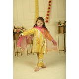 Pankhuri By Priyanka Musturd Yellow Suit Set