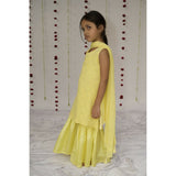 Little Awadh Full Embroidered Chikan Kurta Sharara Set