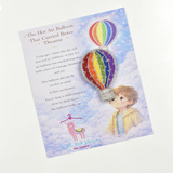 Little Pink Llama Hot Air Balloon-Hair Clip