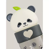 Little Surprise Box,Grey Panda Head Stainless Steel Thermos Water Bottle, 350 ml