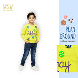 Boys Customised Playground Sweater - Yellow