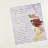 Little Pink Llama Watermelon-Brooch