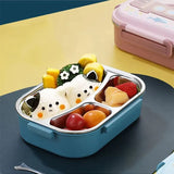 Little Surprise Box,Blue Submarine Theme Compartment Steel Tiffin Lunch Box for Boys and Girls