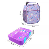 Little Surprise Box,2 pcs Uni LunchBag & Bento Lunch box for Kids