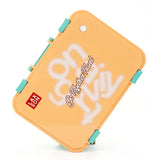 Little Surprise Box,Orange Travel theme Stainless Steel Tiffin/Lunch Box for Kids and Adults