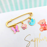 Birdie-flower-Butterfly Baby Pin